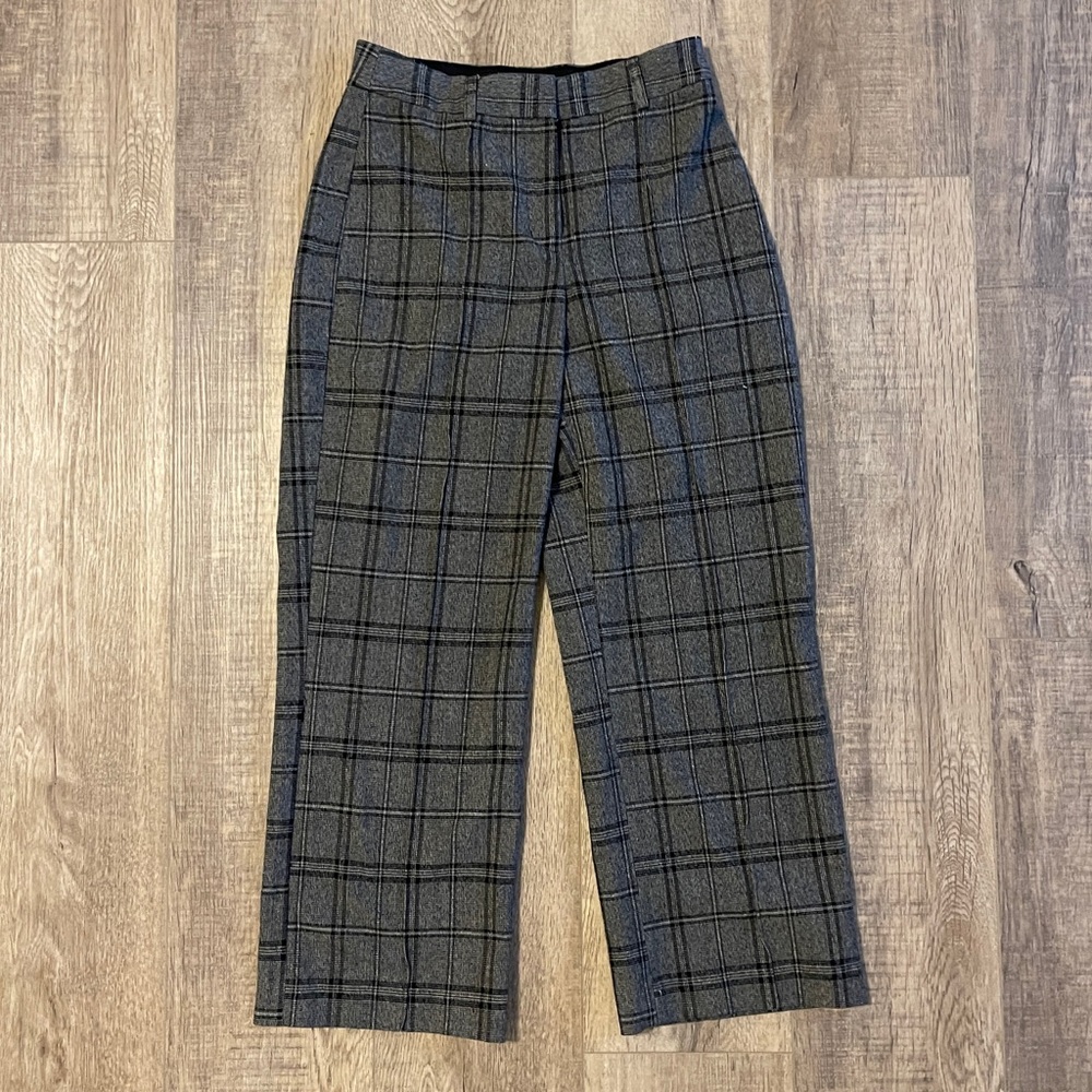 Express 0 Plaid Cropped Pant
